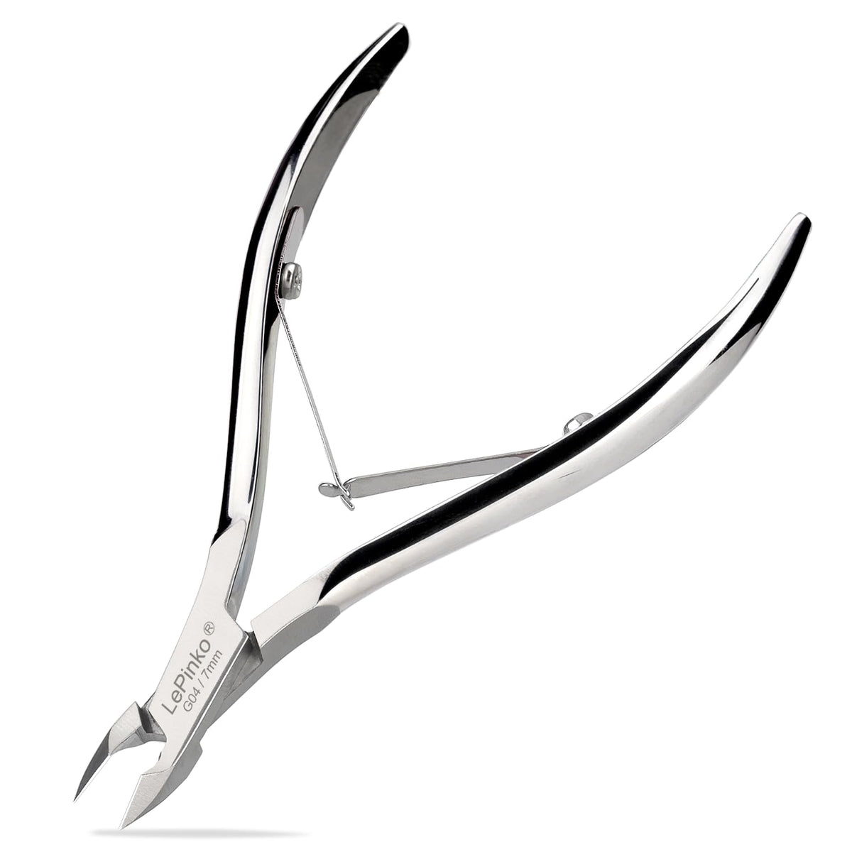 LePinko Cuticle Trimmer Kit front view showing 7mm jaw