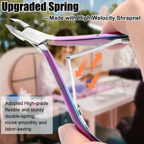 LePinko Cuticle Trimmer Kit showing the double-spring mechanism
