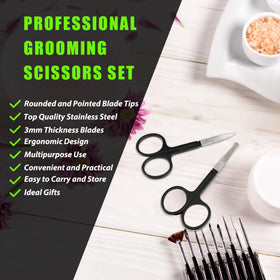 LePinko grooming scissors with rounded tips