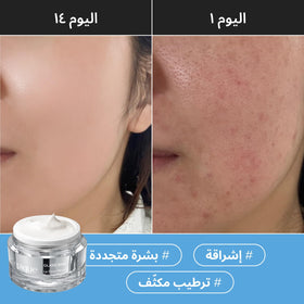 Lepique Retinol Night Cream application on skin