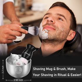 LEPONIX Shaving Kit shaving brush and bowl