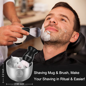 LEPONIX shaving soap pucks in packaging