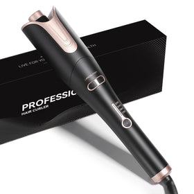LESCOLTON Automatic Hair Curling Iron front view with 1 inch barrel