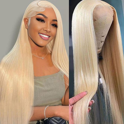 LETMIEO 28 Inch 613 Lace Front Wig front view