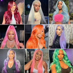 LETMIEO blonde wig styled for a party