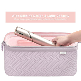 Leudes Hair Tools Travel Bag dimensions displayed