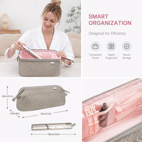 Leudes Hair Tools Travel Bag opened showing interior compartments