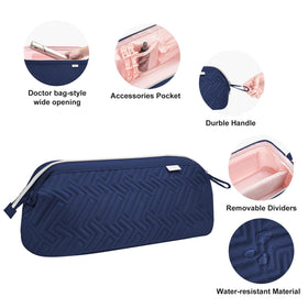 Leudes Hair Tools Travel Bag showing water-resistant material