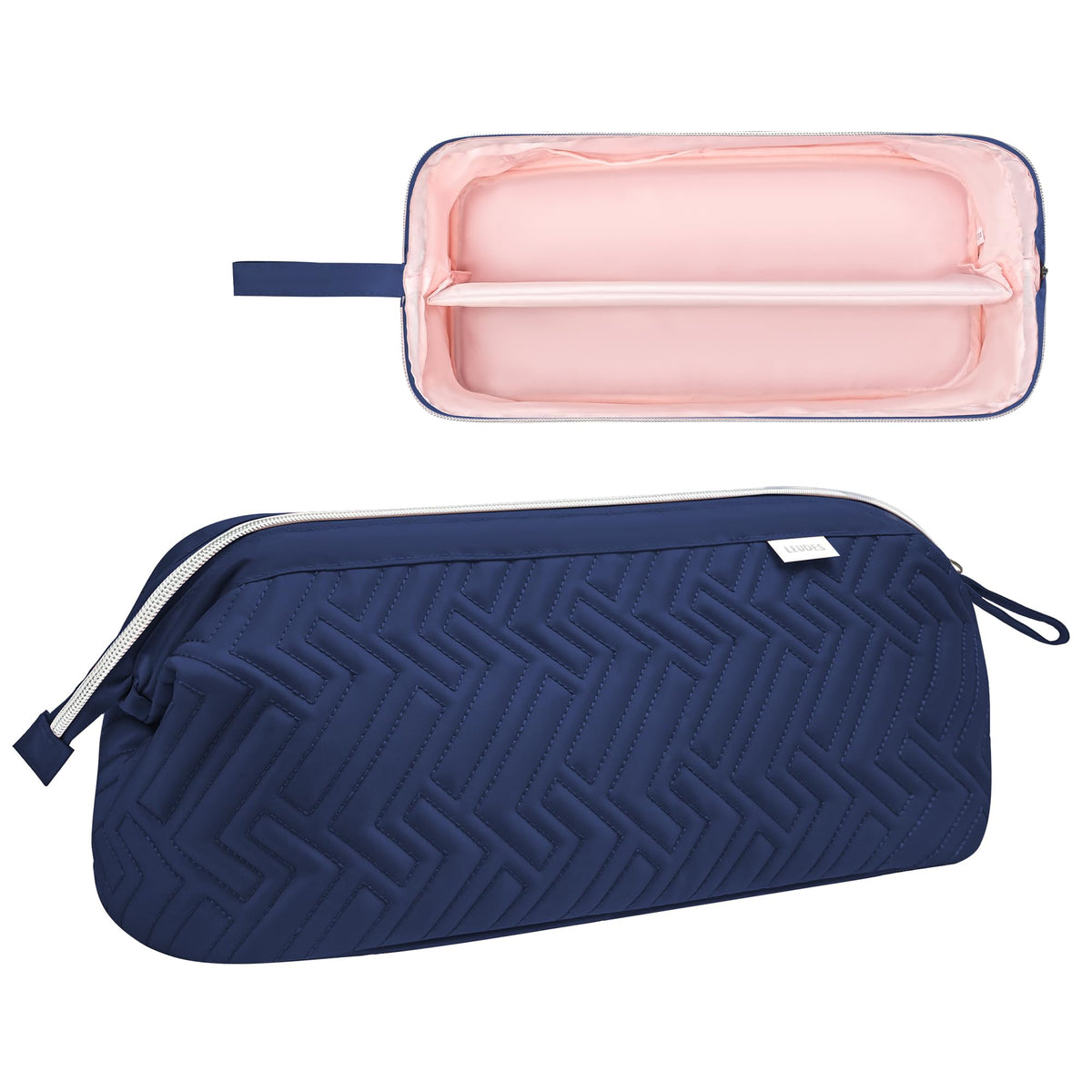 Leudes Hair Tools Travel Bag with hair accessories organized inside