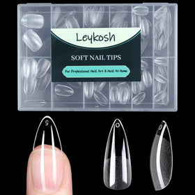 LEYKOSH Long Stiletto Nail Tips 216pcs front view