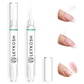 LEYKOSH Nail Glue Remover pen front view with crystal stick tip