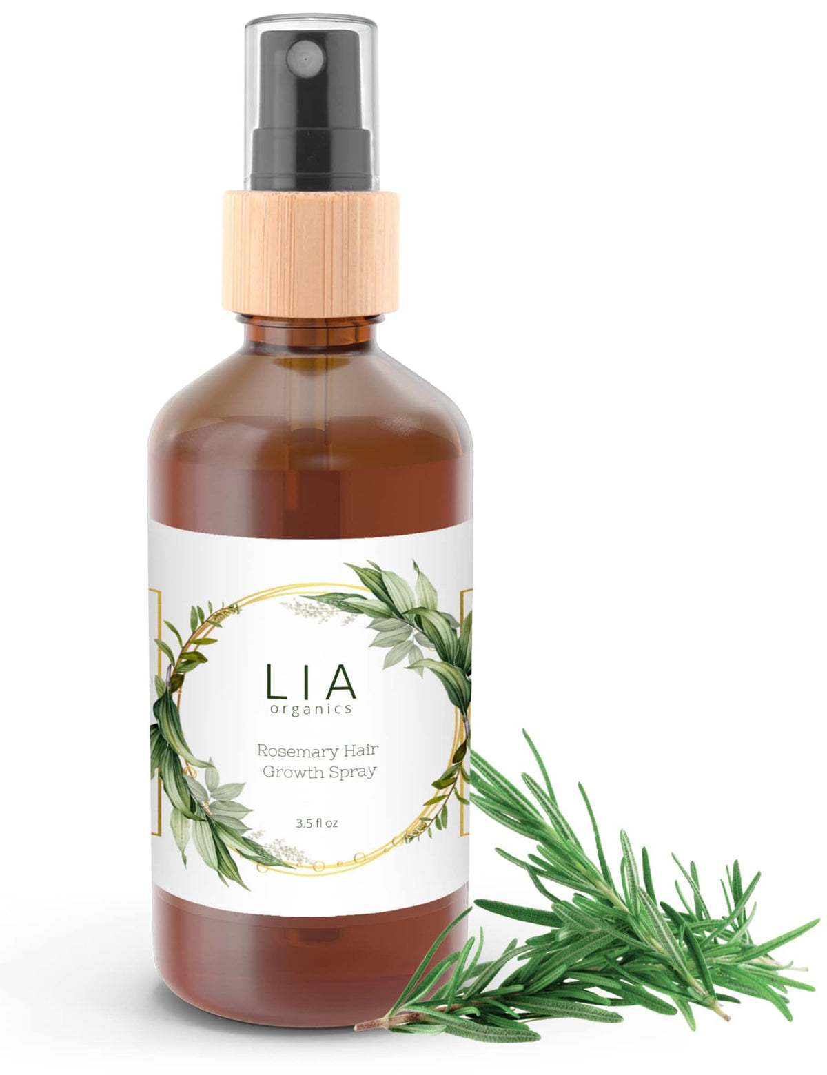 Lia Organics Rosemary Hair Growth Scalp Spray front view