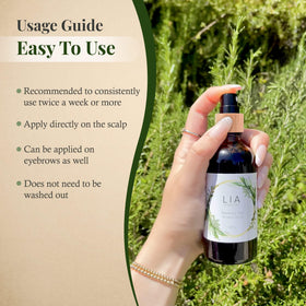 Lia Organics Rosemary Hair Growth Scalp Spray packaging