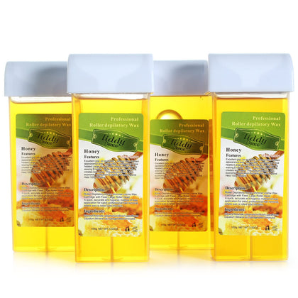 liddy Dance Hair Removal Wax Roller Refill Kit with 4 honey wax cartridges