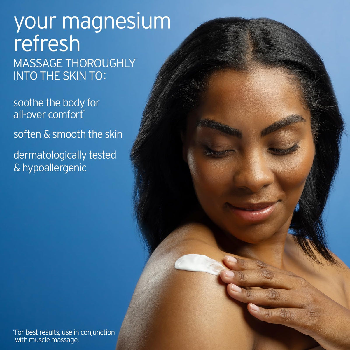 LIFE-FLO Magnesium Lotion 8oz side view with light vanilla scent