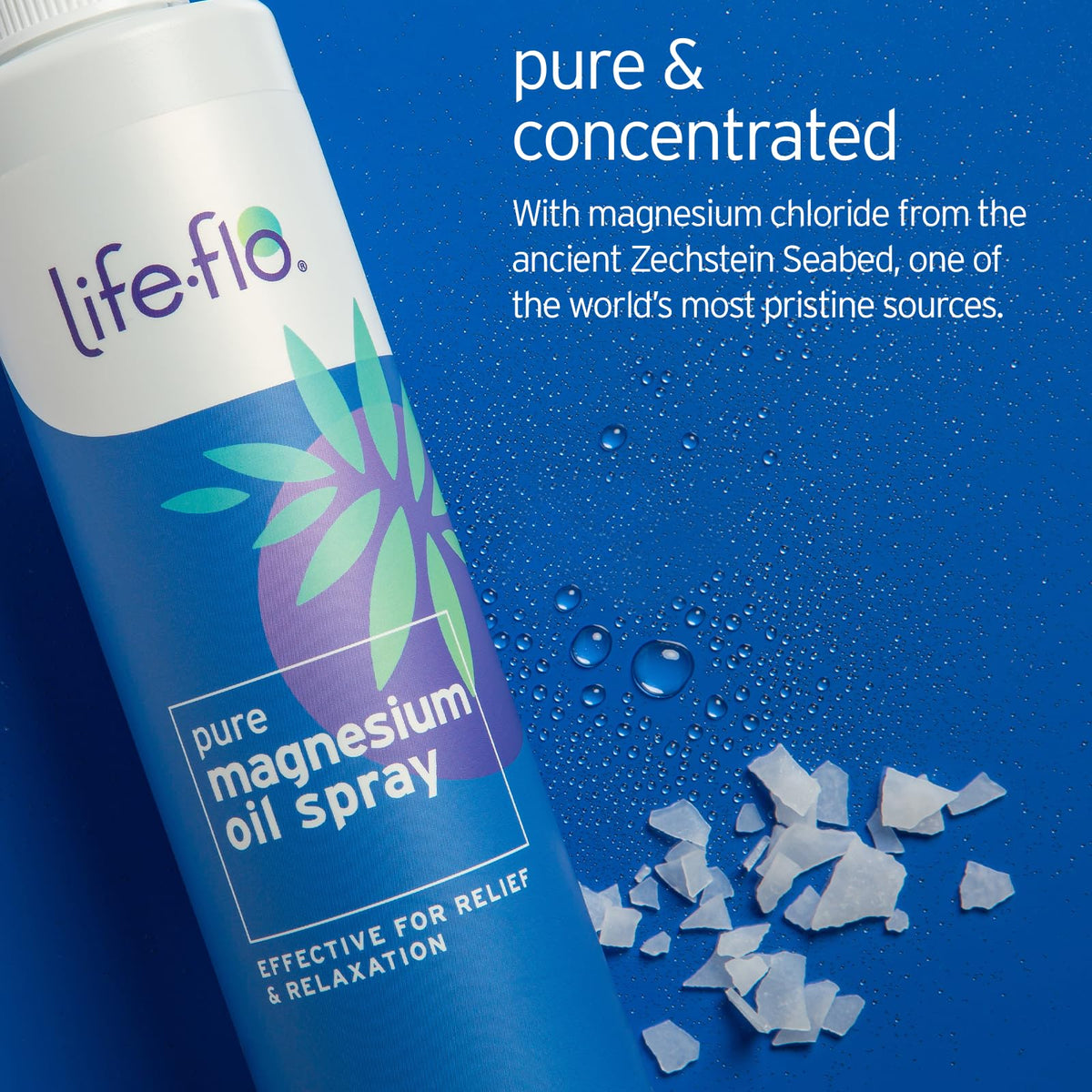 LIFE-FLO Magnesium Lotion and Oil Spray side view