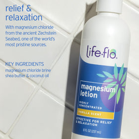 LIFE-FLO Magnesium Oil Spray 8oz Vanilla packaging