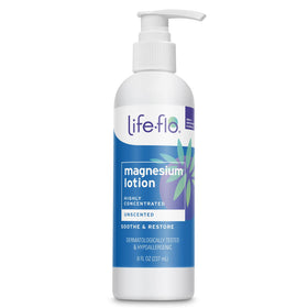 LIFE-FLO Unscented Magnesium Lotion 8 fl oz front view