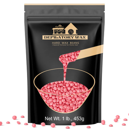 Lifestance Hard Wax Beans 1lb pink wax package front view