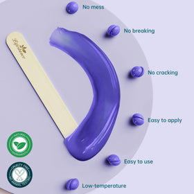 Lifestance Lavender Wax Beads in use during waxing