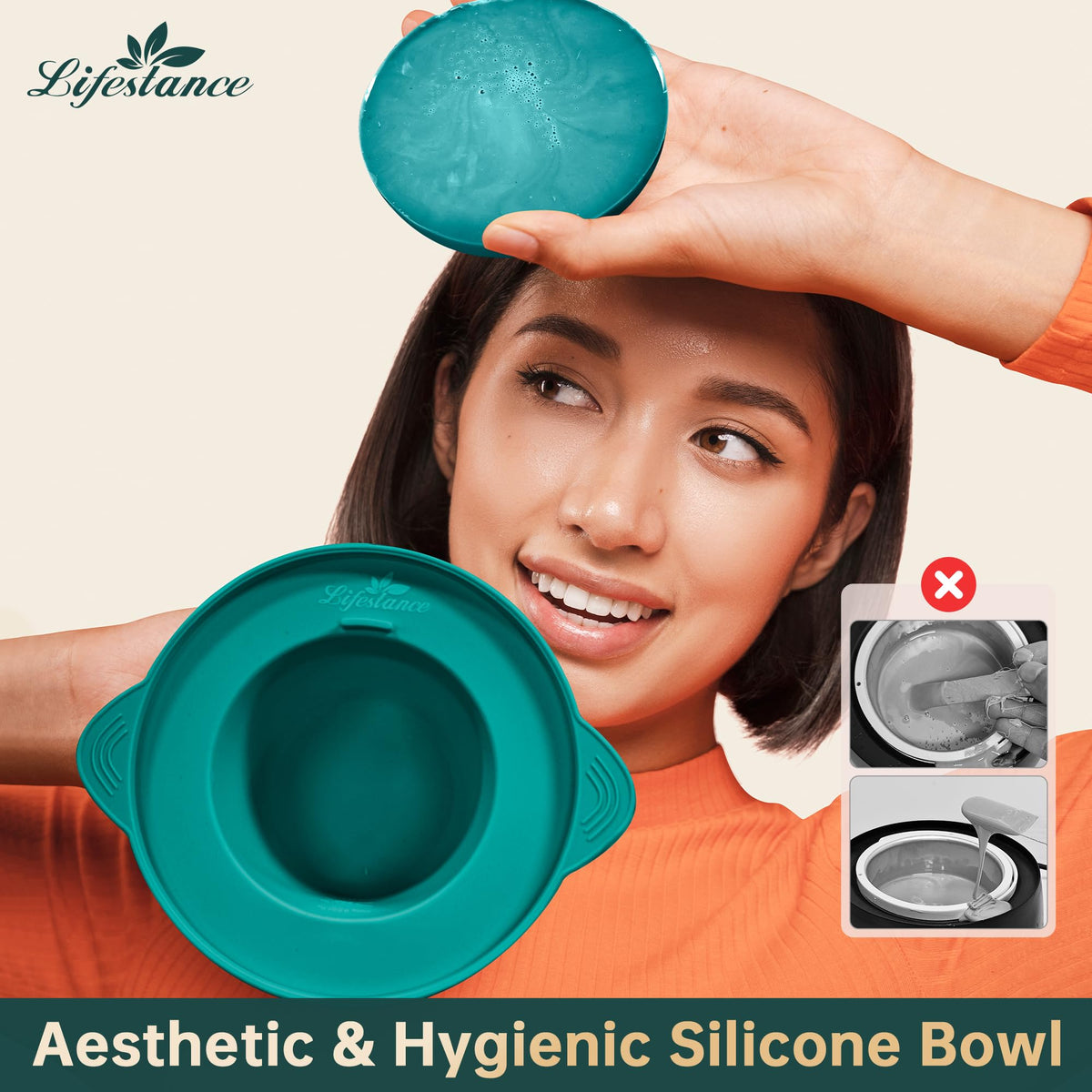 Lifestance waxing kit accessories including sticks and guide