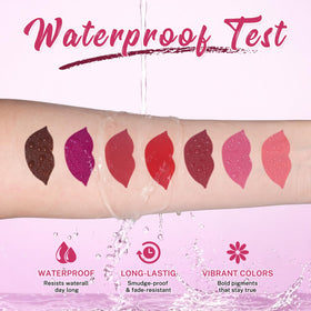 Lifestyle image of a woman applying QiBest lipstick