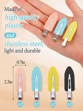 Lifestyle image of a woman using MADHOLLY Creaseless Hair Clips