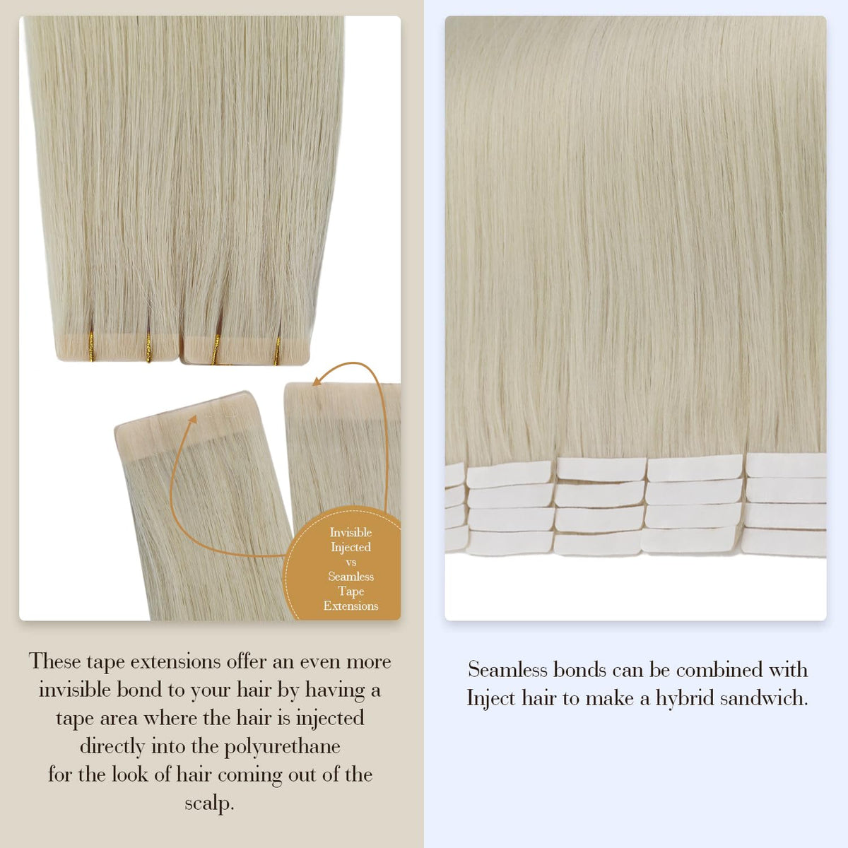 Lifestyle image of a woman wearing Full Shine Tape In Hair Extensions