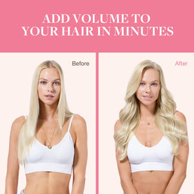 Lifestyle image of a woman wearing GOO GOO Clip in Hair Extensions