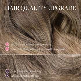 Lifestyle image of a woman wearing GOO GOO Clip in Hair Extensions