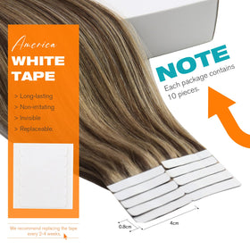 Lifestyle image of a woman wearing Sunny Hair Tape in Hair Extensions