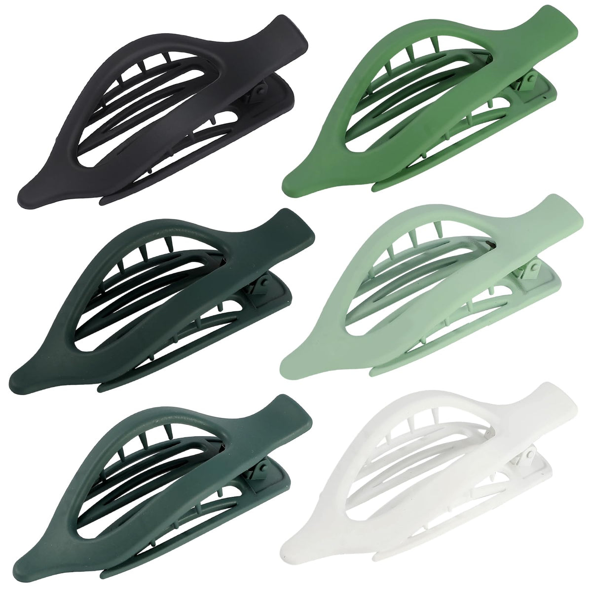 Lifestyle image of a woman wearing USDNICE Flat Hair Clips
