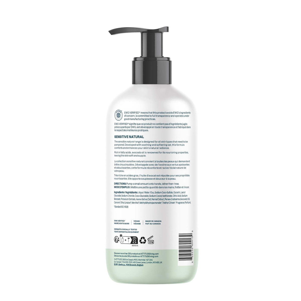 Lifestyle image of ATTITUDE Hand Soap in bathroom setting