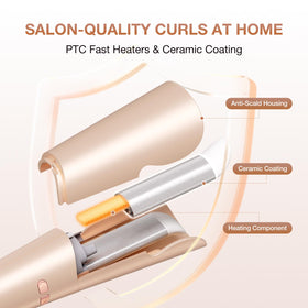 Lifestyle image of BABONIR Automatic Curling Iron in use