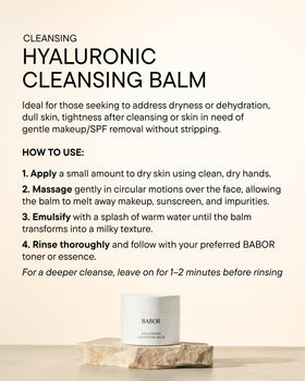 Lifestyle image of BABOR Cleansing Balm in bathroom
