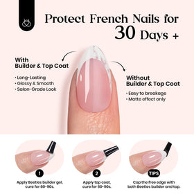 Lifestyle image of Beetles press on nails applied