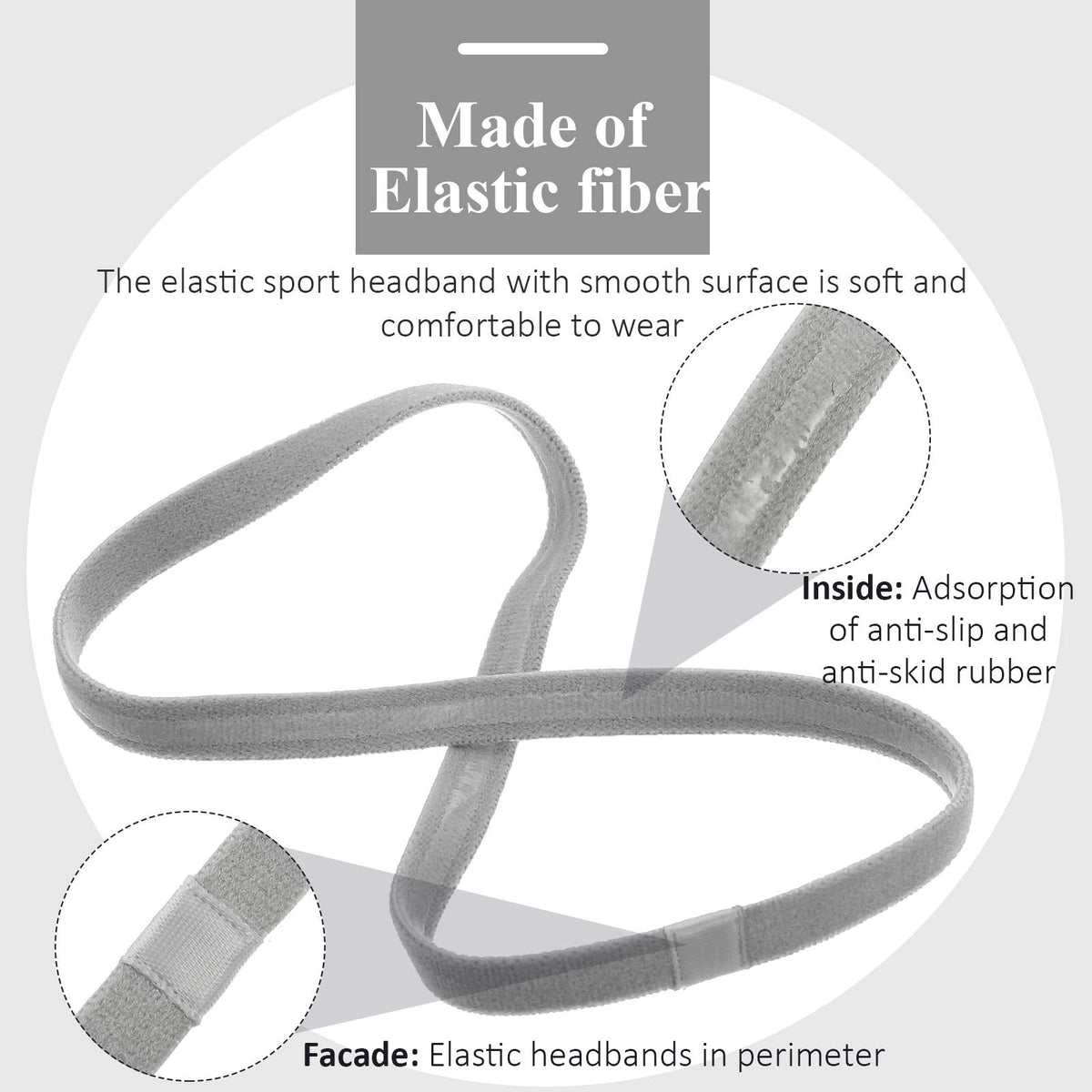Lifestyle image of Bememo sport headbands being worn during exercise