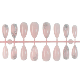 Lifestyle image of BLGTGH Almond Press on Nails in use
