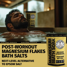 Lifestyle image of Coach Soak Magnesium Bath Soak in a relaxing bath setting