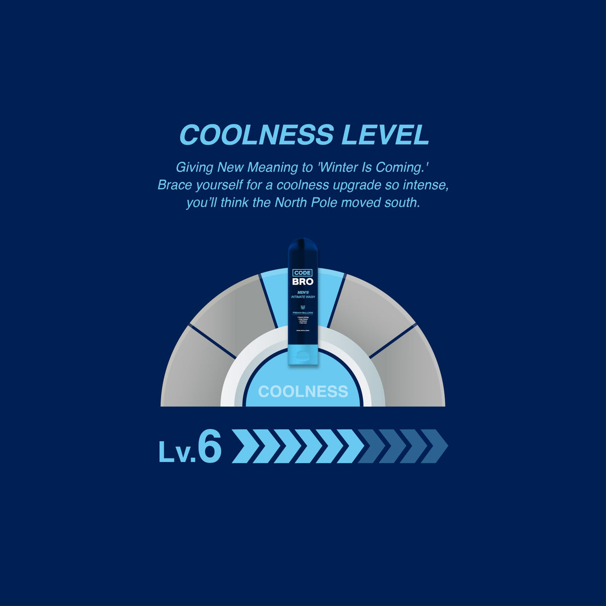 Lifestyle image of Code Bro Men's Intimate Wash being used