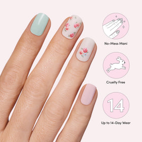 Lifestyle image of Dashing Diva nail strips in use