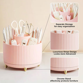 Lifestyle image of Diesisa Makeup Brush Holder on a bathroom vanity