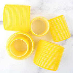 Lifestyle image of Drybar High Tops Self-Grip Rollers in use
