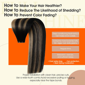 Lifestyle image of Full Shine Tape In Hair Extensions being applied