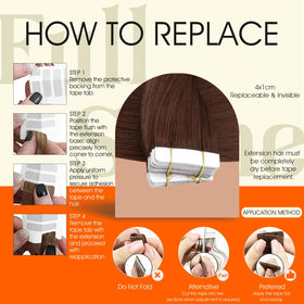Lifestyle image of Full Shine Tape In Hair Extensions in use