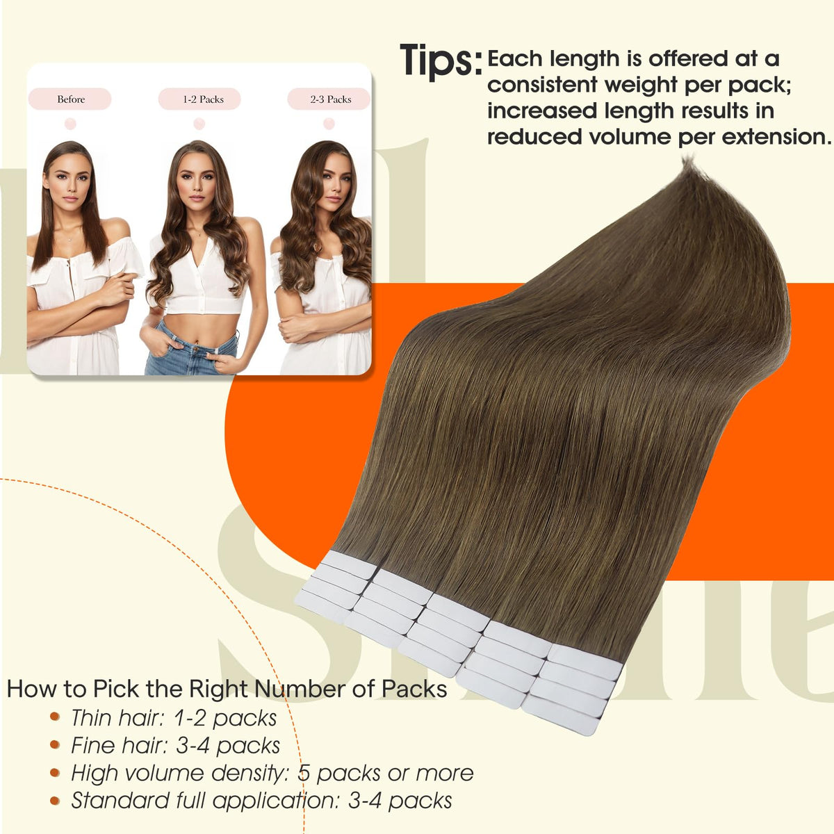 Lifestyle image of Full Shine Tape In Hair Extensions in use