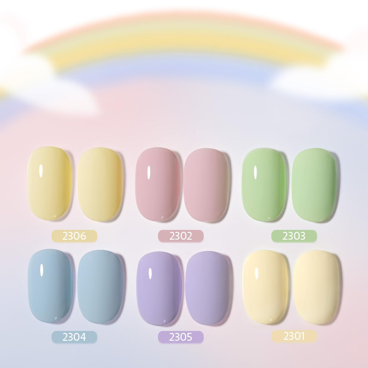 Lifestyle image of GAOY gel nail polish set in a nail care setup