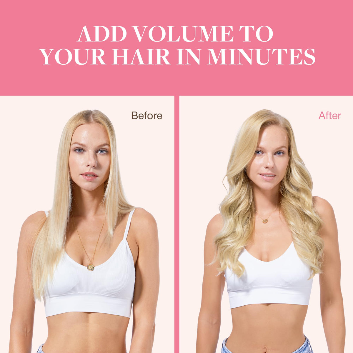 Lifestyle image of GOO GOO Clip in Hair Extensions styled