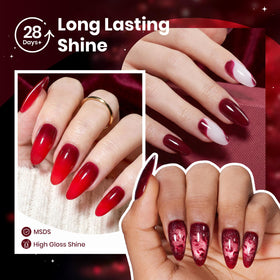 Lifestyle image of hands with Beetles gel nail polish applied