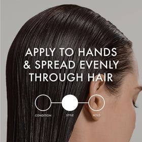 Lifestyle image of John Frieda Frizz Ease serum in use